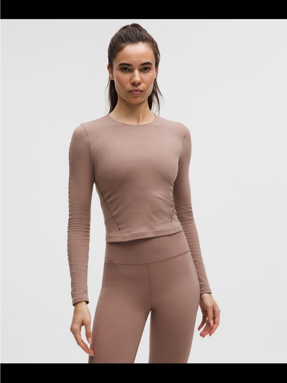 NWT Reveal Knit Eyelet Crewneck
